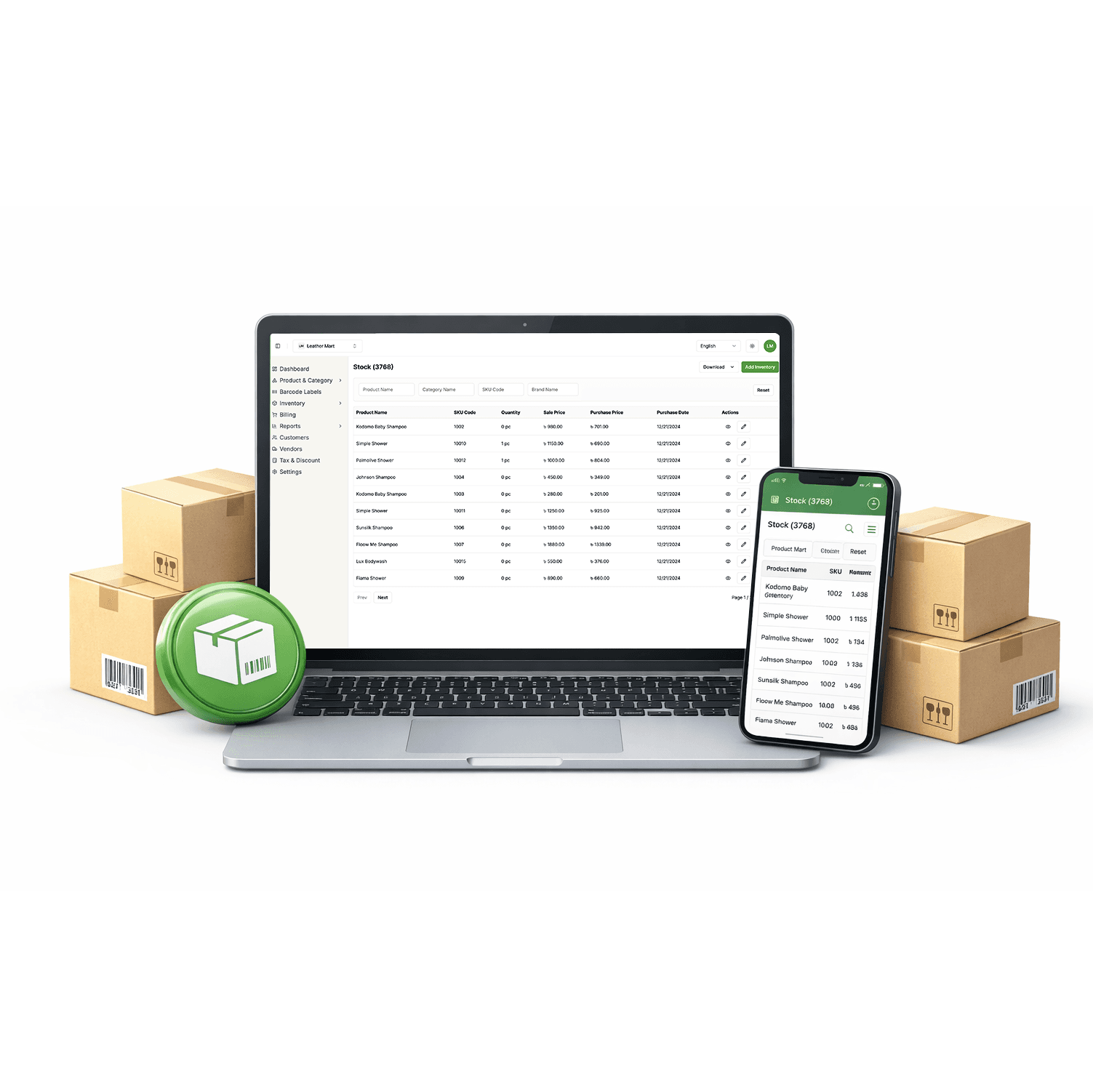 Inventory Management Software Dashboard